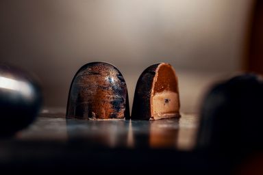 Cinnamon-tabasco ganache in a hazelnut bonbon by Callebaut chef Håkan Mårtensson