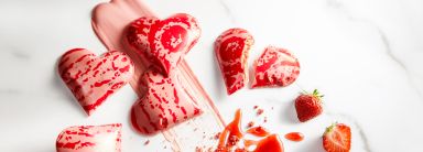 Callebaut Valentine strawberry bonbon slider